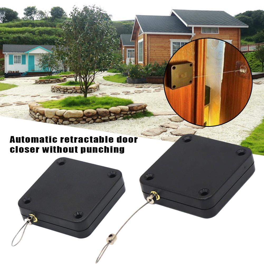 Door Closer Punch-Free Automatic Sensor Door Closer Organizer Automatic Universal Closer Door Sliding Door Closer V0J2
