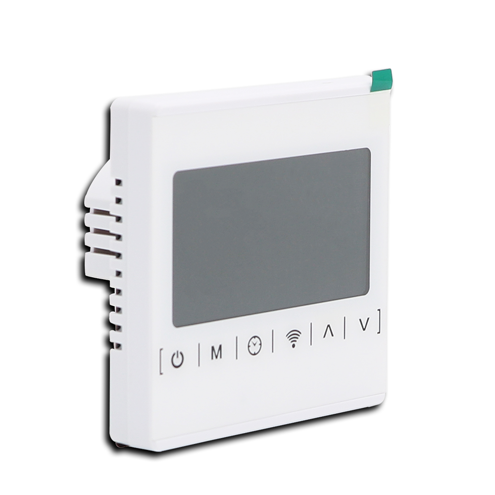 MINCO HEAT All White Smart Tuya WiFi Temperature Controller Black Back Light Electric Floor Heating 16A Room Thermostat