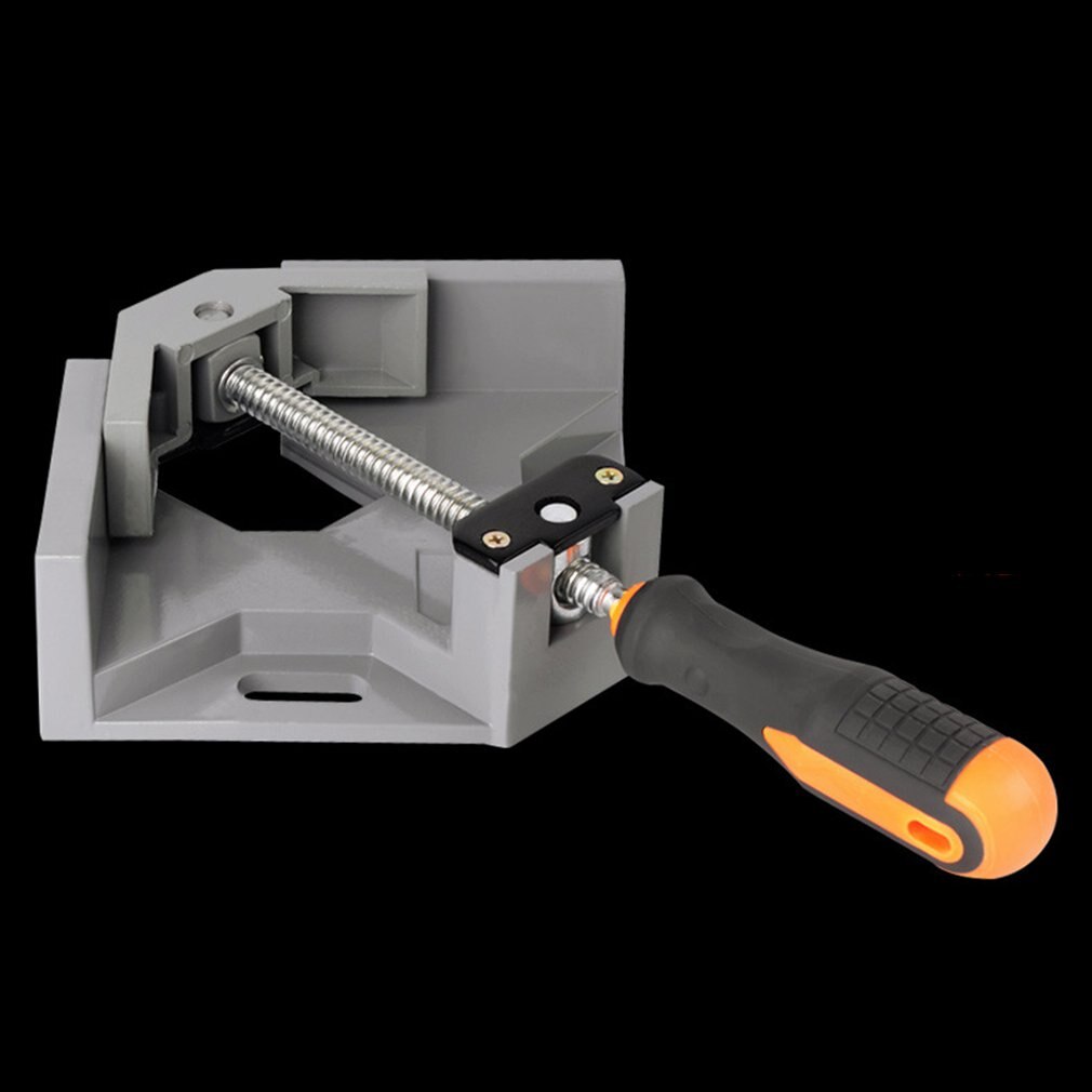 90 Degree Right Angle Clamp Aluminum Single Handle Angle Clamp Woodworking Frame Clip Right Angle Folder Tool