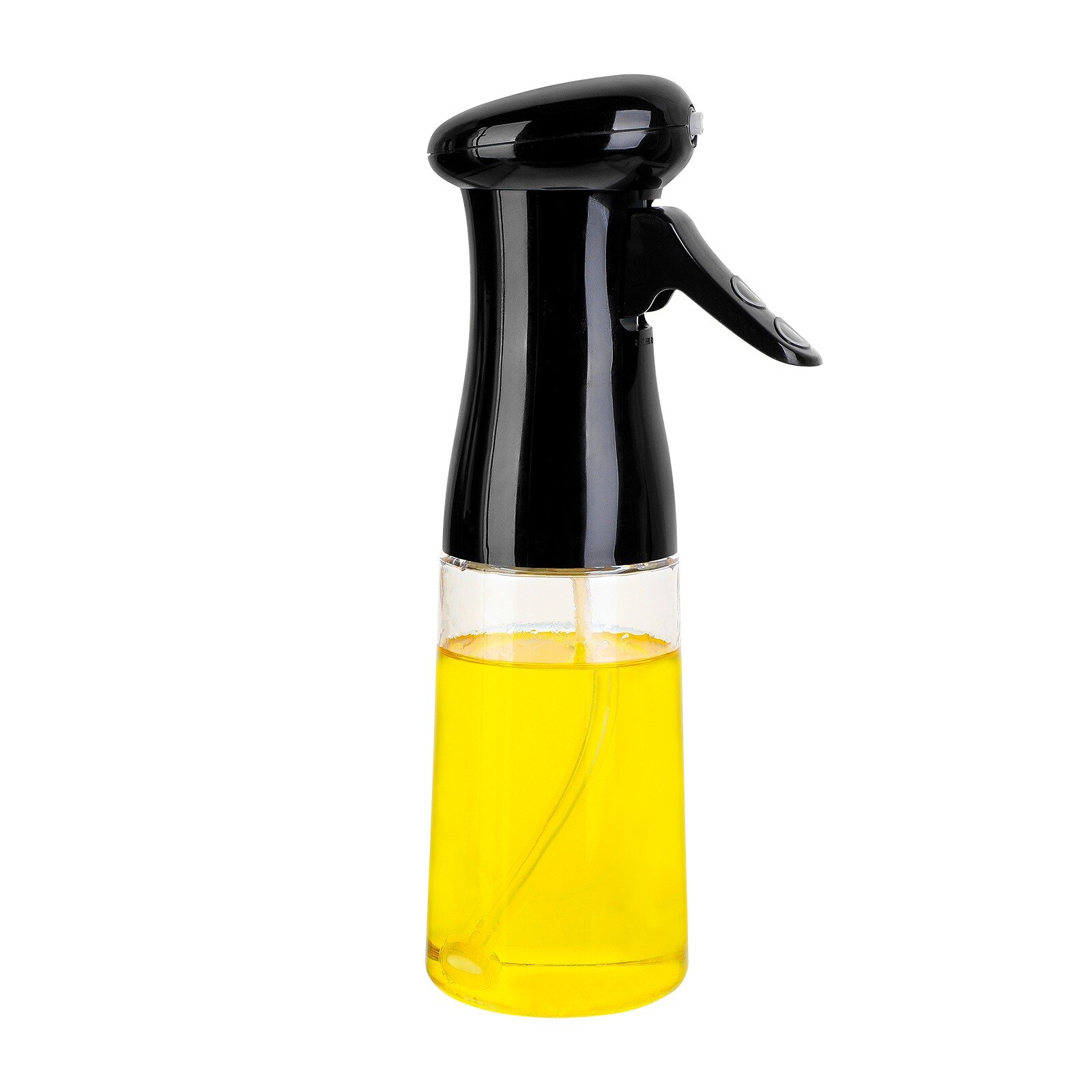 210ml Oil Spray Bottle Kitchen Cooking Baking Vinegar Mist Sprayer Barbecue Spray Bottle Cooking BBQ Tool Baking Accessories: C  Black S