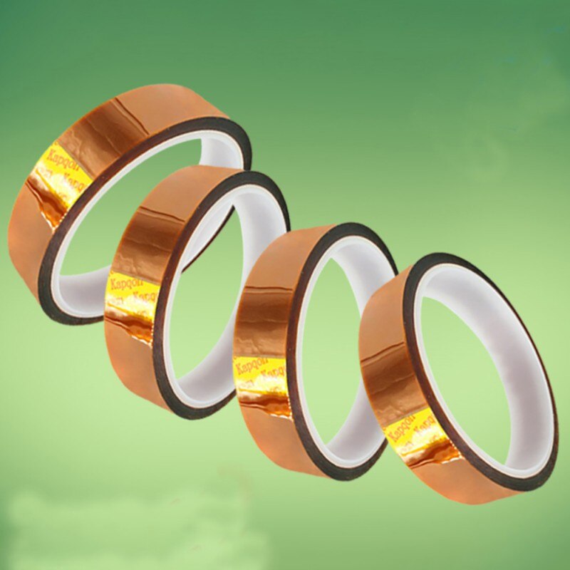 Polyimide Insulation Tape High Temperature Resistant Heat Resistant Tapes 3/5/6/8/10/12/15/20mm * 33m