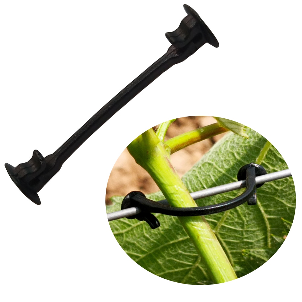 Gancho de amarre fijo de vides para plantas agrícolas, gancho de amarre atado de vides para plantas, flores de jardín, invernadero, herramientas de jardín, 2000 Uds.