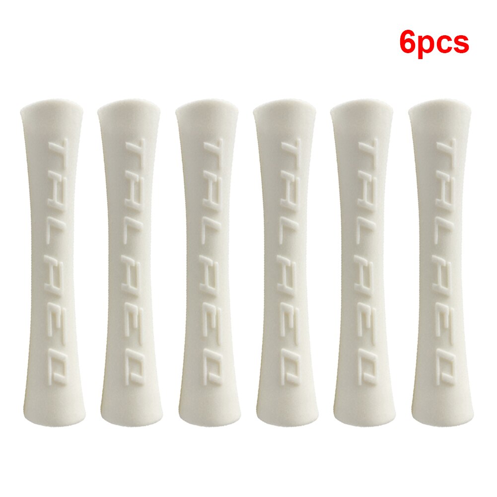 6/8Pcs Fiets Brake Shift Kabel Guard Anti-Wrijving Bike Frame Protector Buizen Beschermhoes: white 6pcs