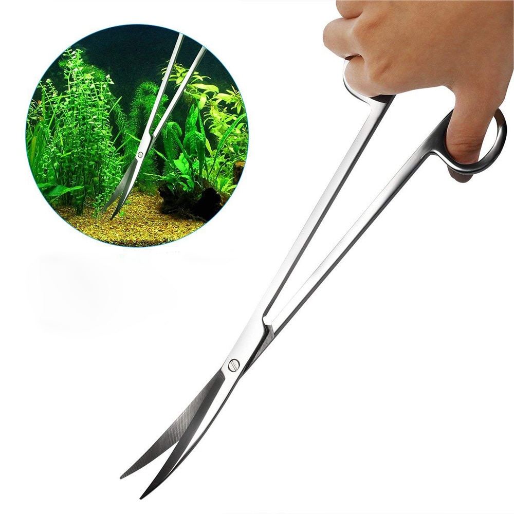 Aquarium Gereedschap Set Planten Pincet En Schaar Gras Rvs Cleaning Tools Planten Aquarium Accessoires Scène Tool