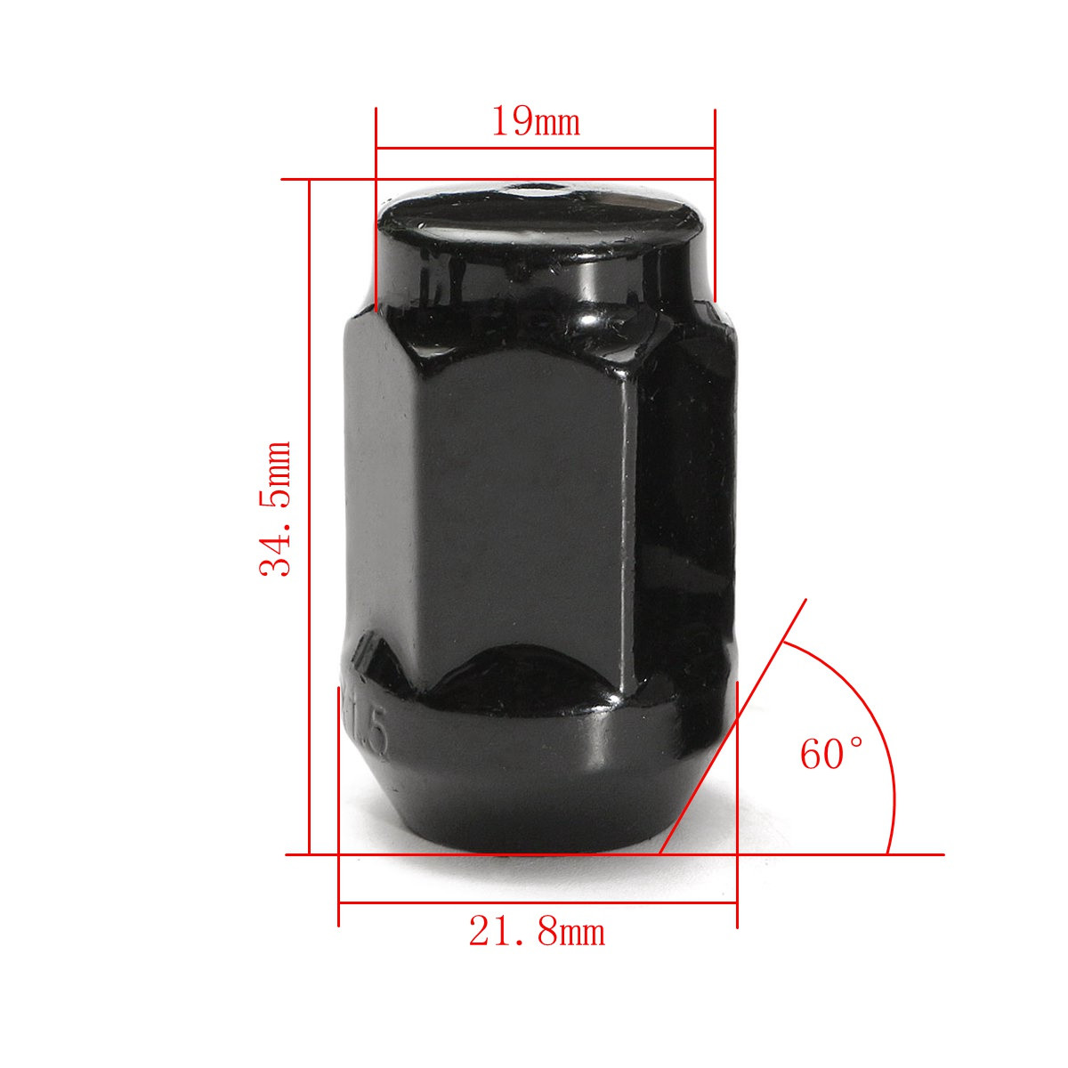 21Pcs/Set M12x1.5mm Black Alloy Car Wheel Locking Nuts Blots Locker With Key For Ford for Focus for C-Max 2007