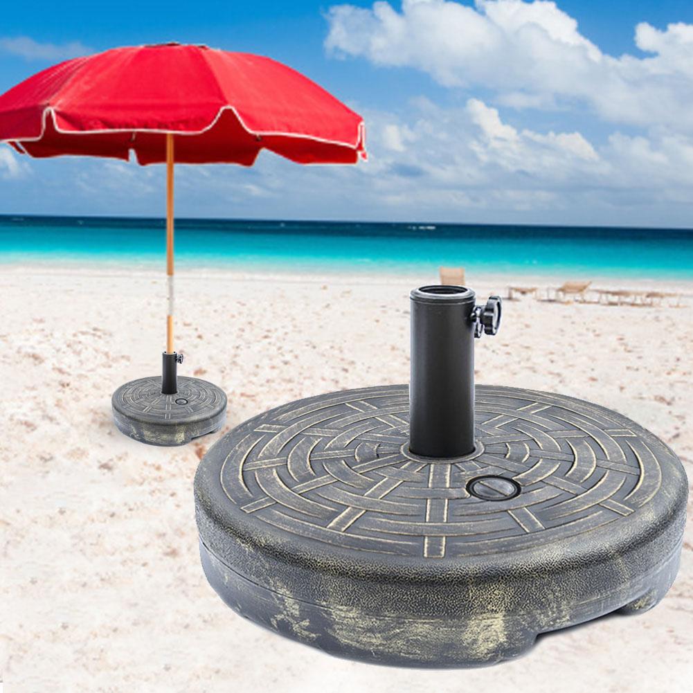 Portable Umbrella Base Heavy Duty Round Water Filled Umbrella Base Stand For Outdoor Patio