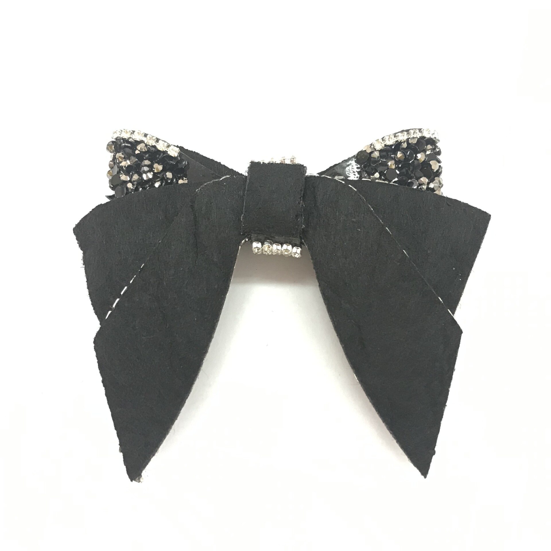 Zapatos y zapatos de mujer con lazo negro y diamantes de imitación, joyería de flores diy, accesorios de ropa, accesorios de joyería hechos a mano, decoración: 2