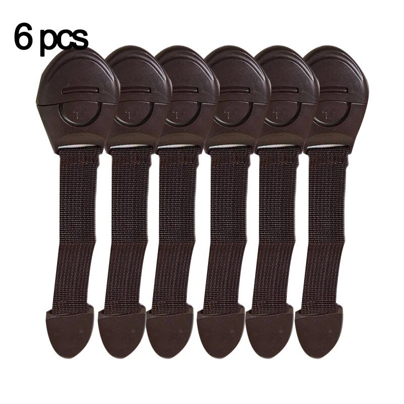 6Pcs/Lot Child Lock Protection Of Children Locking Doors For Children Safety Kids Safety Plastic Protection Safety Toilet Lock: CoffeeFoot6p