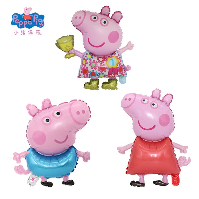 Peppa Pig Figure Balloon Toys Big Size George Pepp... – Vicedeal