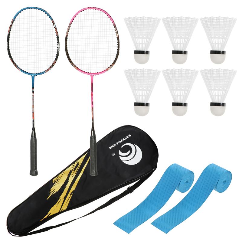 Assorted Rackets 1 Set Adults Badminton Rackets with Balls Durable ... – Vicedeal