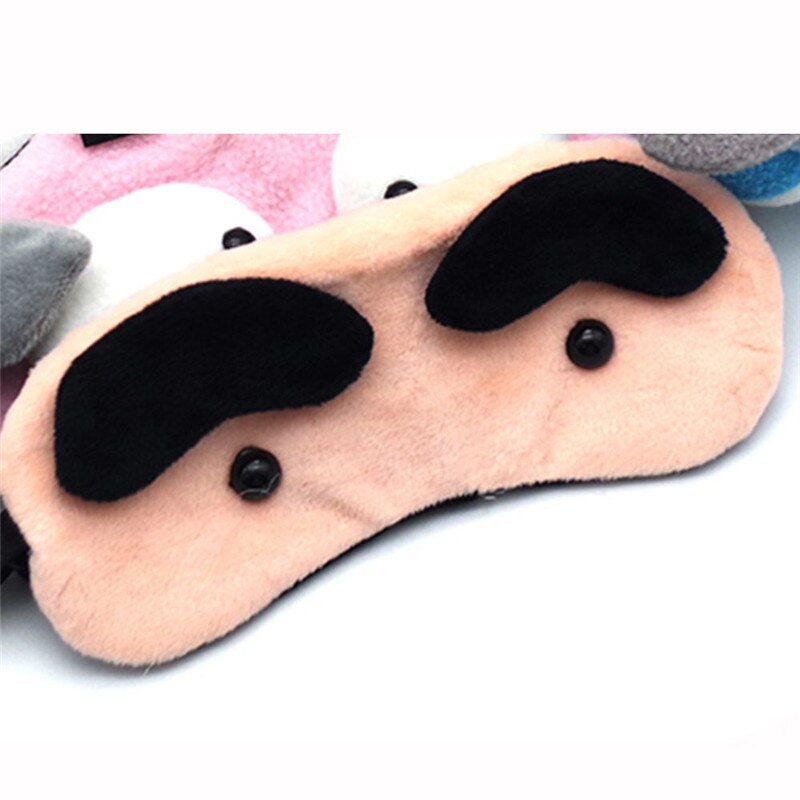 1 Pcs Cartoon Animals Shape Sleeping Eye Mask Soft Plush Travel Sleeping Blindfold Durable Eyepatch Travel Accessories: G