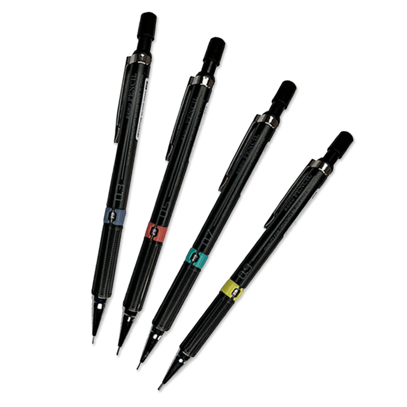 Lápiz mecánico con juego de cables, lápices automáticos para estudiantes con de borrador, suministros de escritura y pintura escolar, 0,3/0,5/0,7/0,9mm