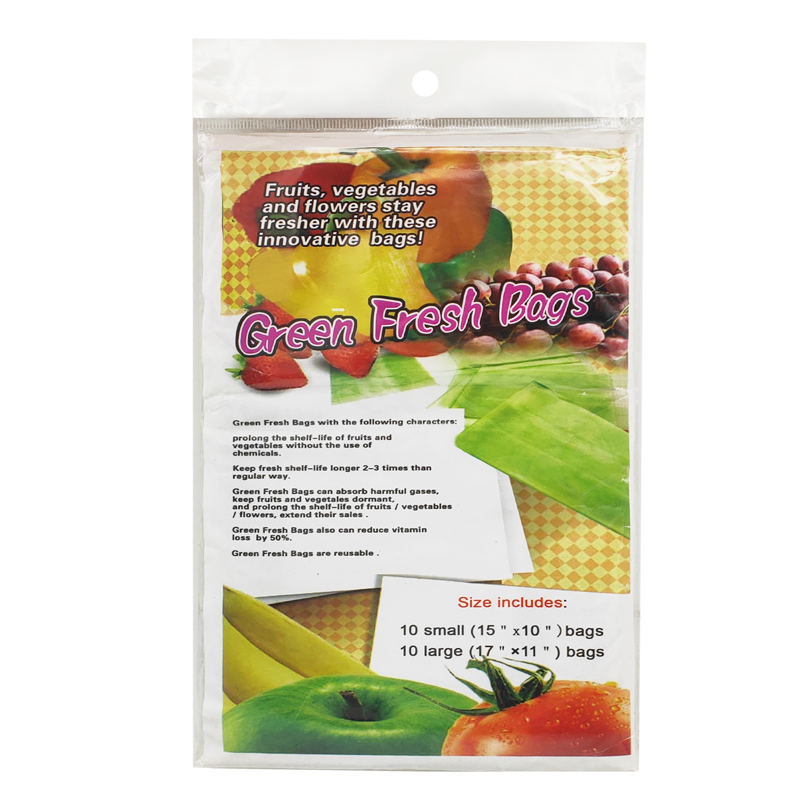 Green Bags for Fruits and Veggies Reusable Vegetable Bags for Refrigerator Food Storage Freshness Produce Saver Bags Keep Fruits