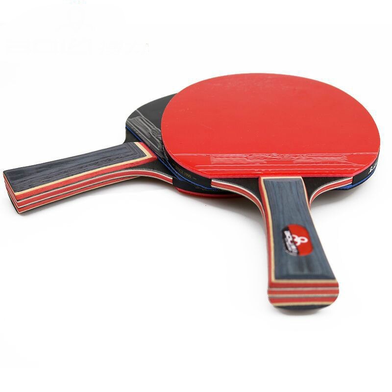 Bærbar ping pong ketsjer sæt bordtennis blade ketchere padle  of 2 lange håndtag ping pong padler  + 1 udtrækkelige net