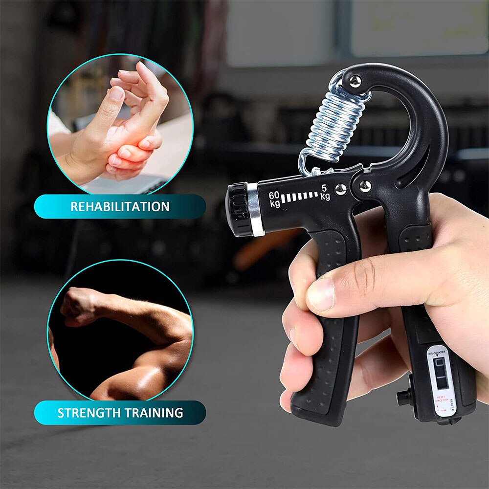 Hand Grip Strengthener Exercisers Trainer Kit Muscles Massage Ball Hand Gripper Forearm Counter Stress Relief Multi-Finger
