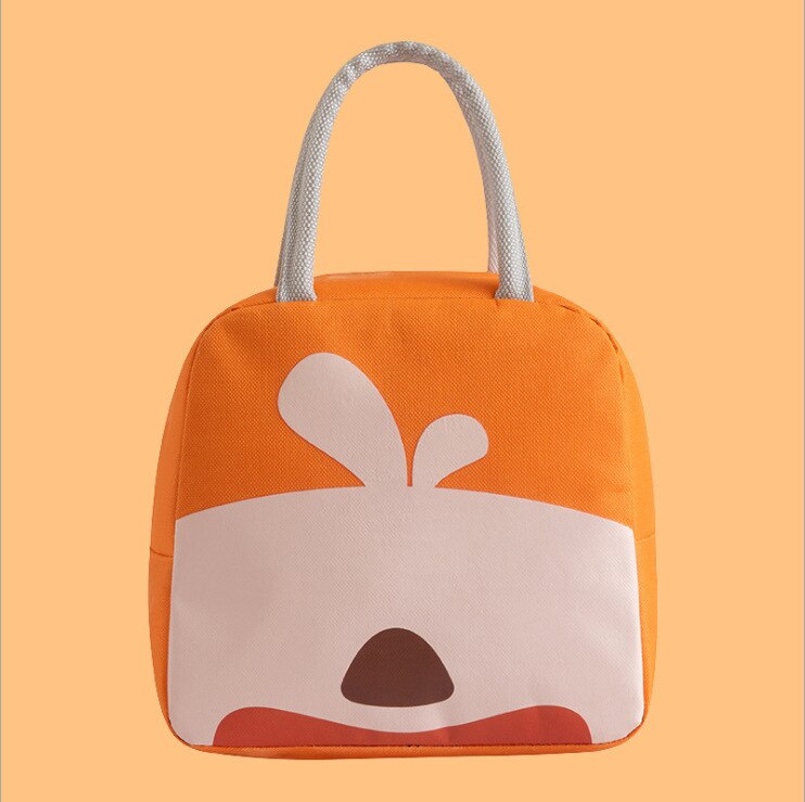 Preservation Baby Food Milk Bottle Heat/cold Storage Insulation Bags Waterproof Swan Bag Lunch Bag Infant Kids Food Bag: Orange