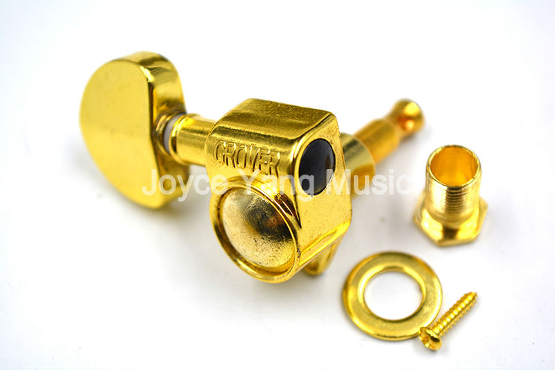 Grover Style Gold Semicircle Guitar Tuning Pegs Tuners Machine Head 3L+3R