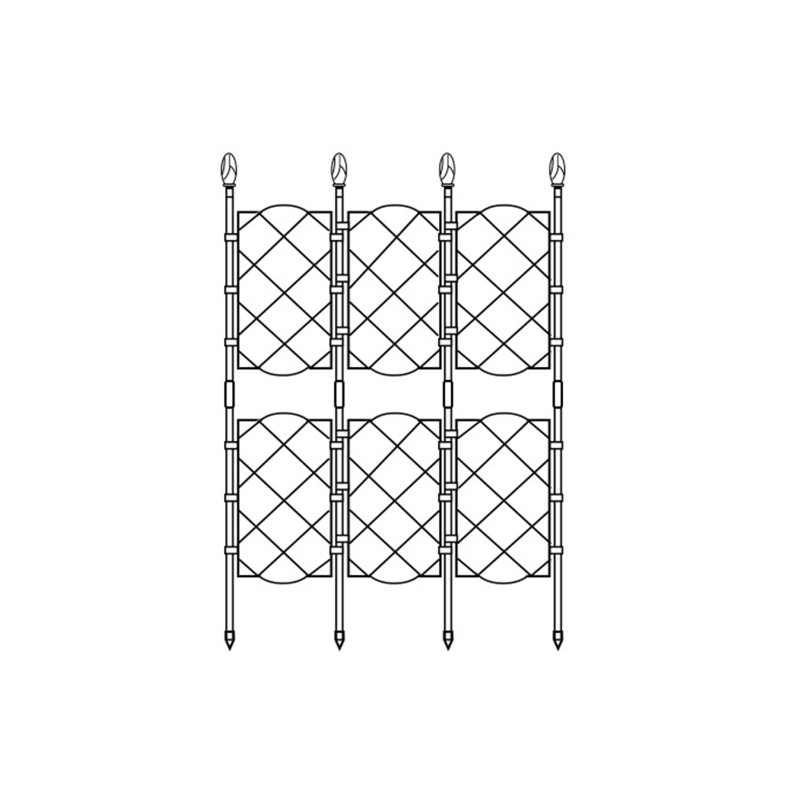 Traliccio da giardino per piante rampicanti ferro antiruggine viti in vaso verzura fiori da giardino terrazza griglie metalliche griglia per 50LB