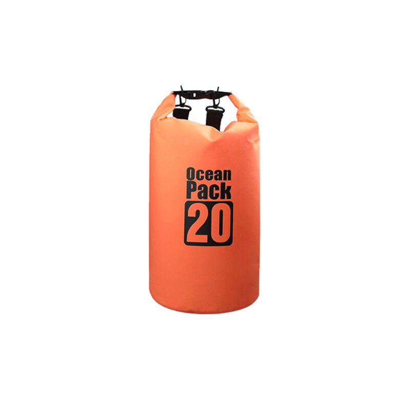 20L al aire libre Impermeable Trekking bolsa seca Camping mochila Impermeable natación playa bicicleta accesorios océano paquete resistente al agua: Orange