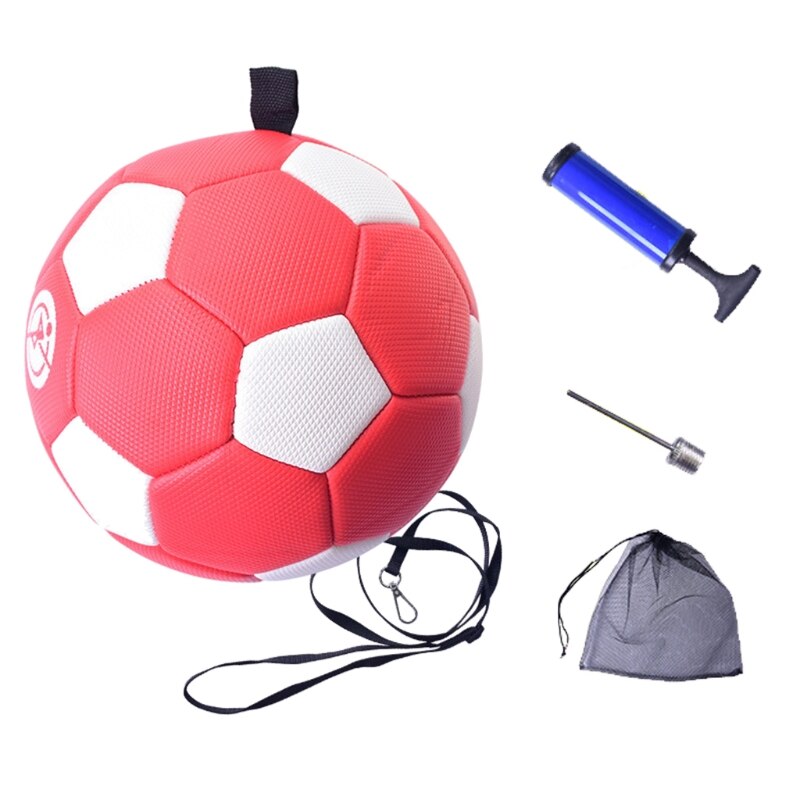 Balón de entrenamiento de fútbol N0HA, balón de fútbol inteligente juvenil con correa para malabares, Control de pie, práctica de patadas, cordón ajustable: A 4