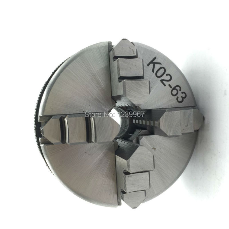 63mm 4Jaw Manual Lathe Chuck 2.5" Self-Centering Lathe Chuck M14 for CNC Buddha Beads Machine