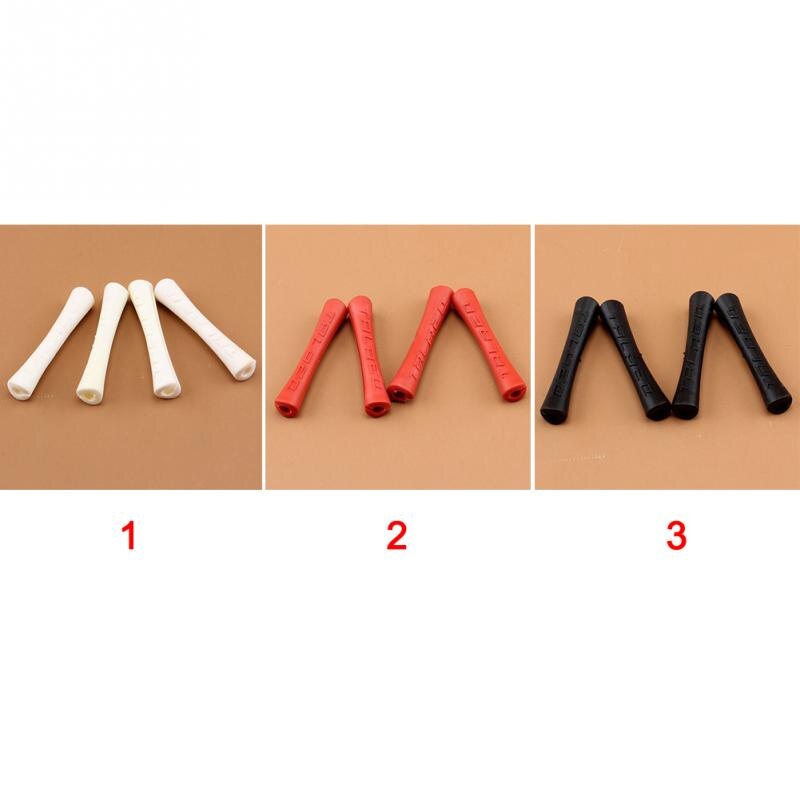 4 Stks/partij Bike Brake Draad Beschermhoes Rubber Pijp Shift Brake Line Cover Fiets Draad Eindkap Kabel Protector Cover