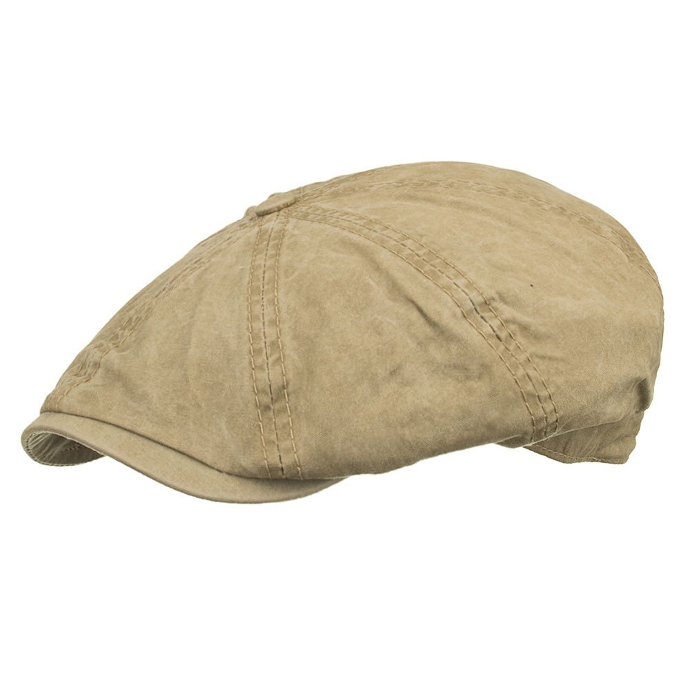 Bonnet plat noir pour hommes et femmes, béret décontracté en coton, couleur unie, 2022: Kaki