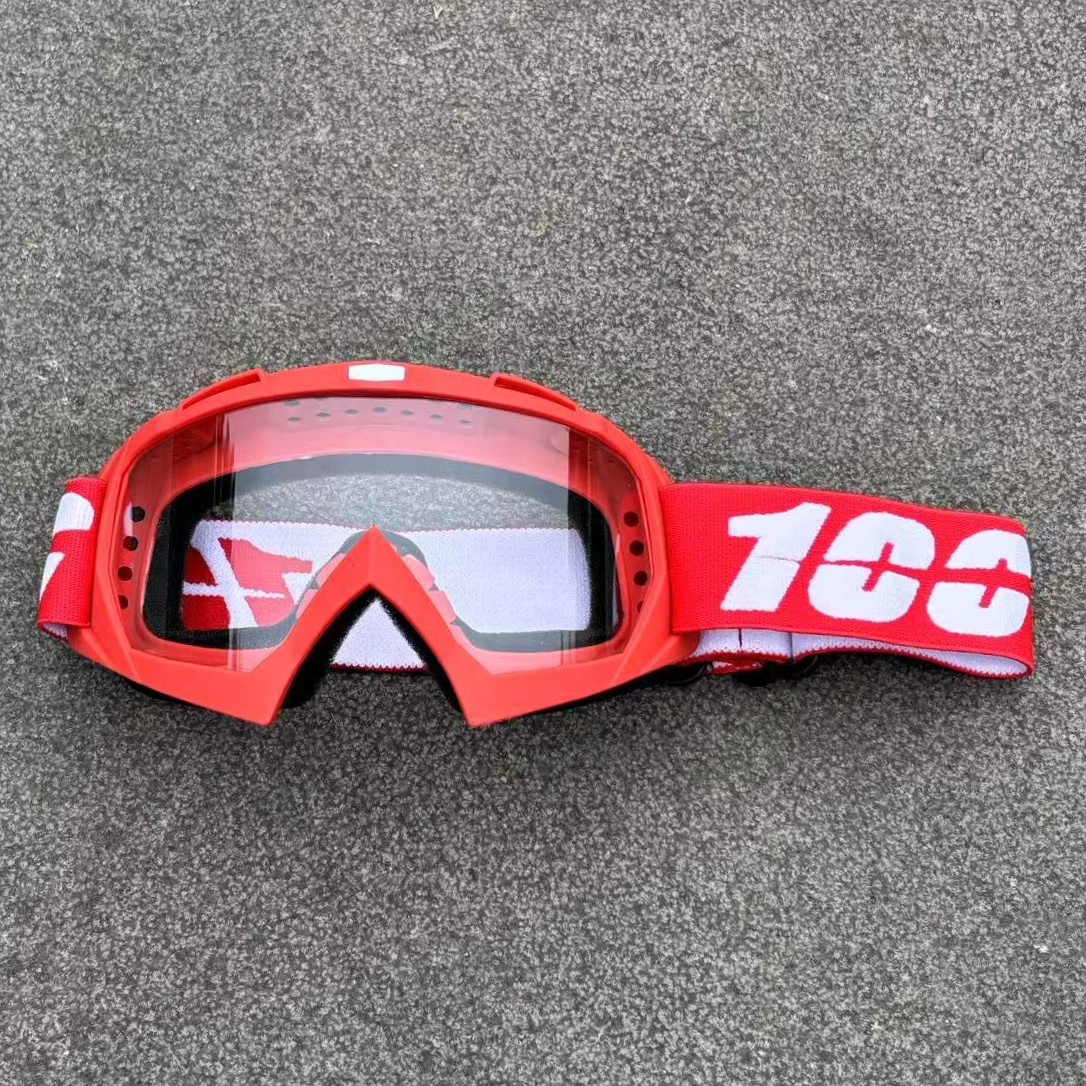 100 crossbrillen met hd-lens, motorbril, rijbril voor heren, motorcross, mx, mtb, zonnebril, accessoires voor crossmotoren: Blauw