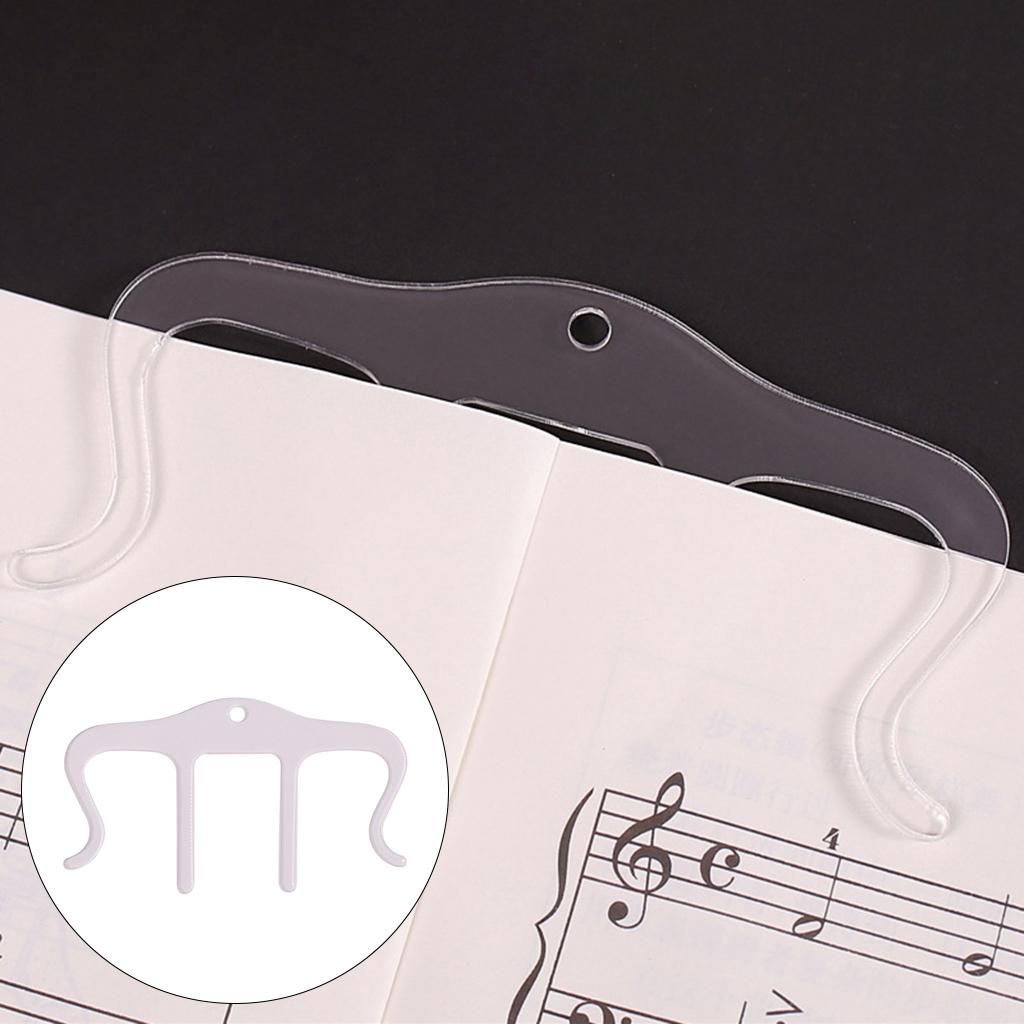 PATIKIL Muziek Note Clips, 20 stks Muziek Papier Clip Houder, Plastic Muziek Boek Clip Bladwijzers Briefpapier Clips voor Papier Boek Muziek Uitnodigingskaart Notebook