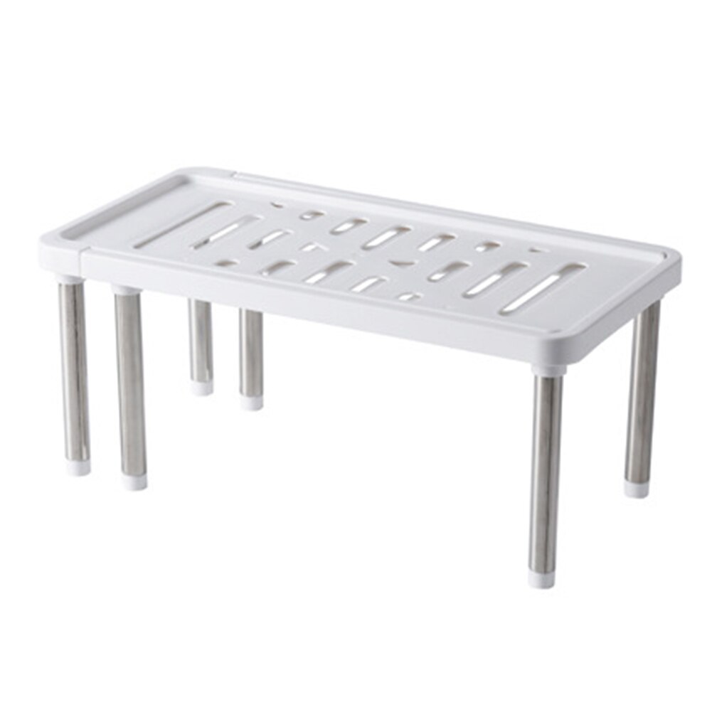 Étagère de rangement de cuisine multifonctionnelle en acier inoxydable, organisateur d'épices, étagère à chaussures, organisateur d'armoire de rangement de cuisine, porte-outils: WHITE