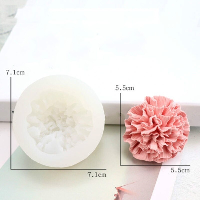Molde de silicona con forma de flor 3D para jabón casero, moldes decorativos para tartas y Chocolate