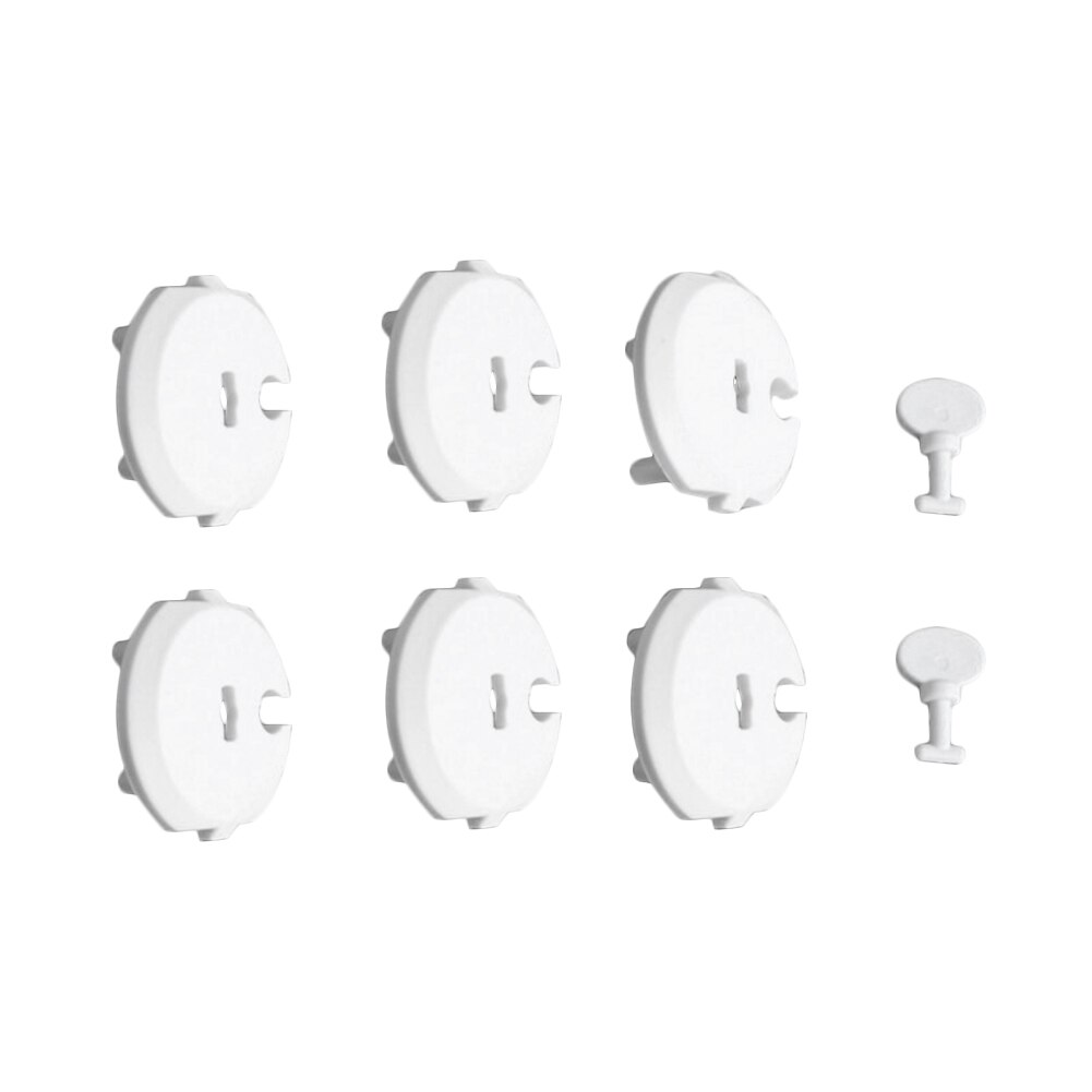 6Pcs Plug Outlet Beschermen Peuters Anti-Elektrische Schok Set Socket Elektrische Kindveilige Baby Veiligheid Voor Thuis Bescherming Cover
