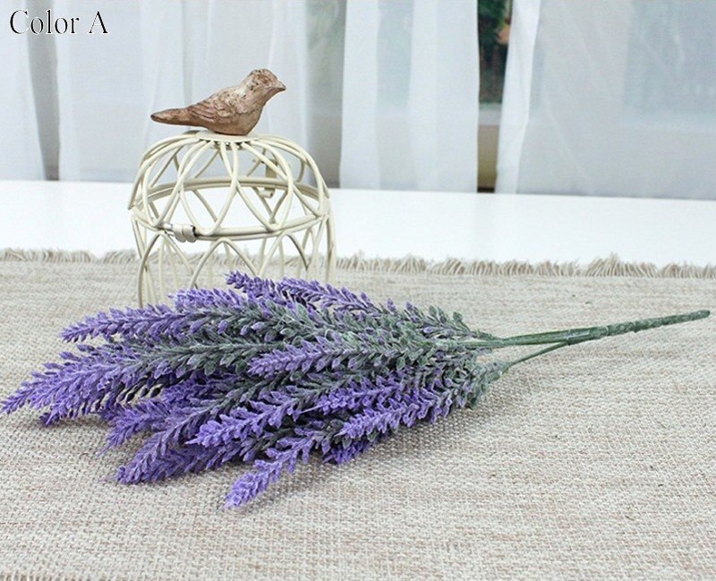 Romantic Provence decoration lavender flower silk artificial flowers grain decorative Simulation of aquatic plants: A