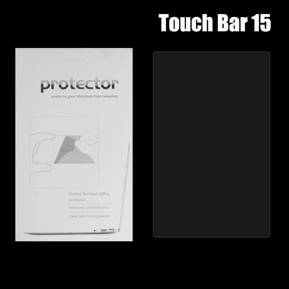 Film de Protection tactile Transparent pour ordinateur portable, couverture de clavier Macbook Air, haute définition, étanche à l&#39;eau et à la poussière: Touch Bar 15