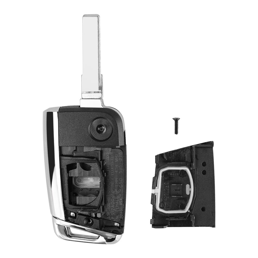 Okeytech 3 knapper fjernbetjent foldning bil nøgle skal udskiftning til vw golf 7 4 5 passat  b5 b6 polo touran til sæde skoda auto