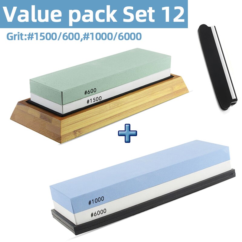 Knife Sharpener Whetstone Sharpening Stones grinding stone water stone kitchen Tool 2-IN-1 240 600 1000 3000 grit