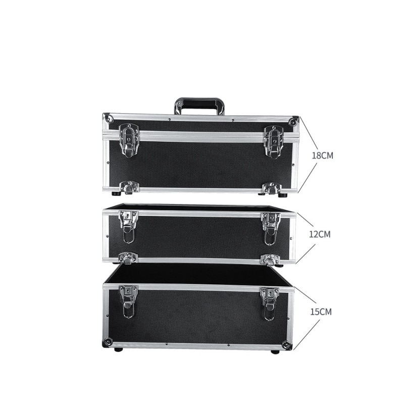 tool case Multi-layer combination storage toolbox portable multi-function Hardware large capacity repair aluminum alloy car box