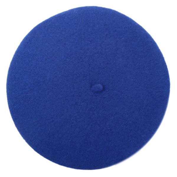 Dropshiping elegent britisk dame kvinner strikket beret lue ski luer tam cap lue  dg88: Kongeblå