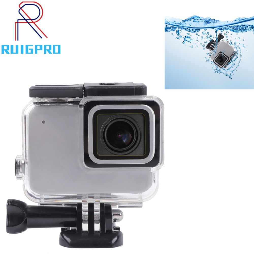 Ruigpro Voor Gopro Hero 7 Wit/Zilver 45M Onderwater Waterproof Case Camera Duiken Behuizing Mount Voor Gopro Accessoire