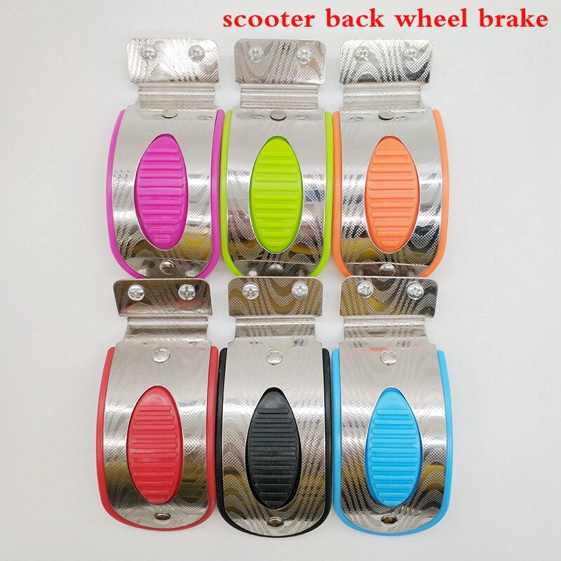 Almofadas de freio scooter para crianças, freio de roda traseira, skid, roda traseira, acessórios, 3 ou 4 rodas