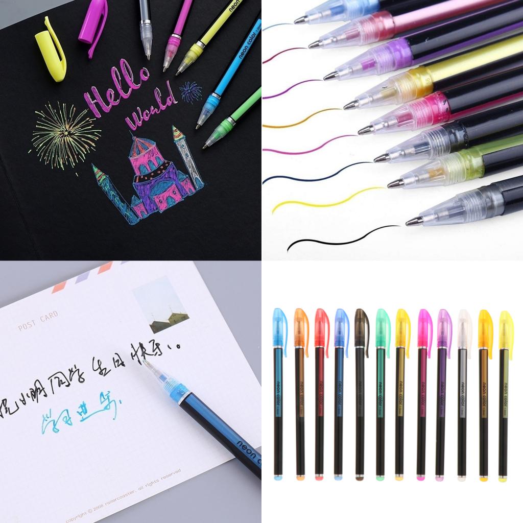 Assorted Fluorescent Marking Pen Highlighter Arts Painting Drawing Diary Pen
