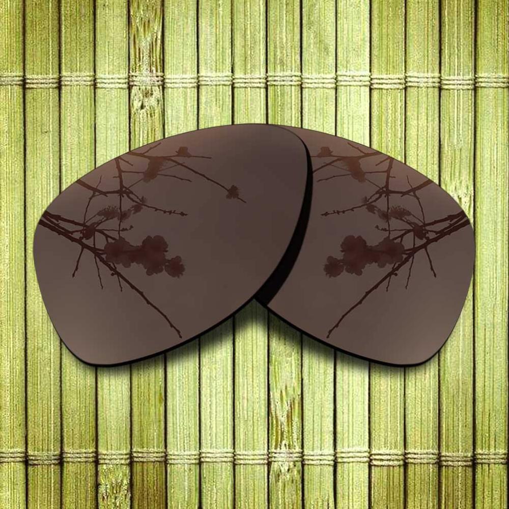 Gepolariseerde vervangende lens voor oakley dispatch 2 zonnebrilmontuur met echte kleur en spiegelcoating - opties: Bruin