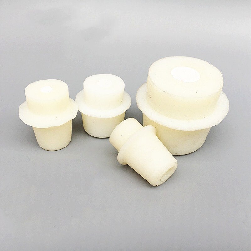 Tapón de silicona para matraz cónico de 33-38mm, tapón de matraz erlenmetrer con núcleo de arena para botella triangular de 500ml, tapa de espuma de silicona, 10 Uds.