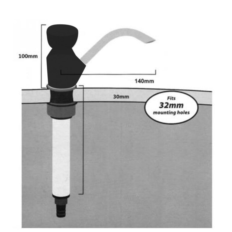 Bottle Pump Tap Caravan Sink Water Hand Pump Manual Dispenser Camping Trailer Motorhome Rv Replacement Accessories