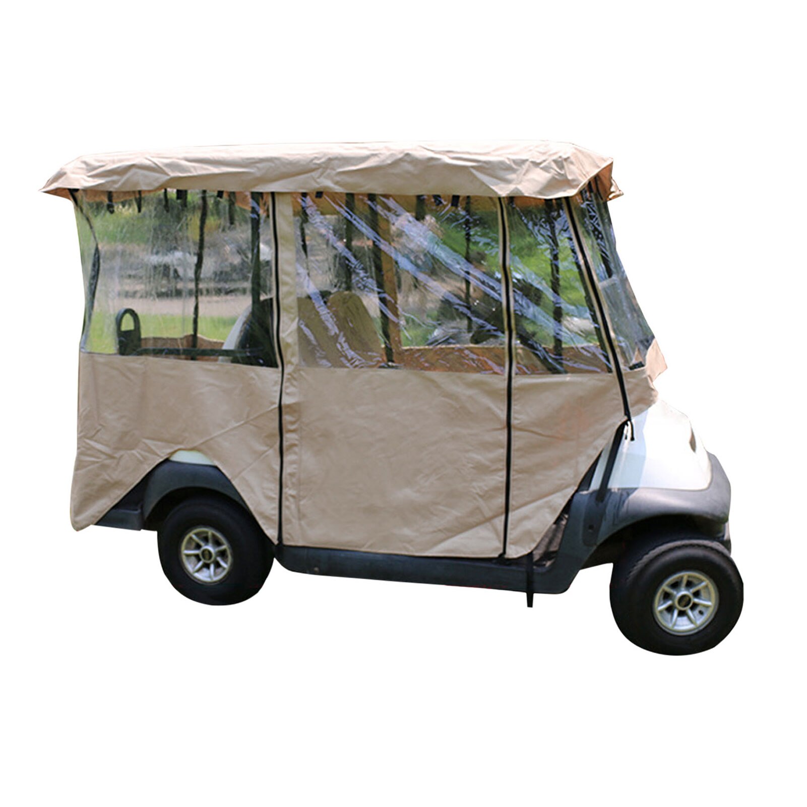 4 Passenger Golf Cart Rain Cover Rainproof And Sun... – Grandado