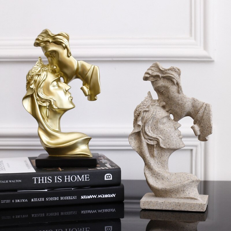 Harpiks statuer for hjem dekor kjæreste mennesker skulptur hjem dekorasjon moderne kontor nordisk dekorasjon hjem