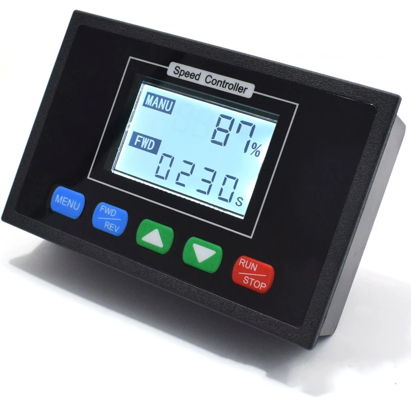 Digitale Display 0 ~ 100% Verstelbare Dc 12V 24V 36V 48V 40A Pwm Dc Motor Speed controller Timing Controller Omkeerbare