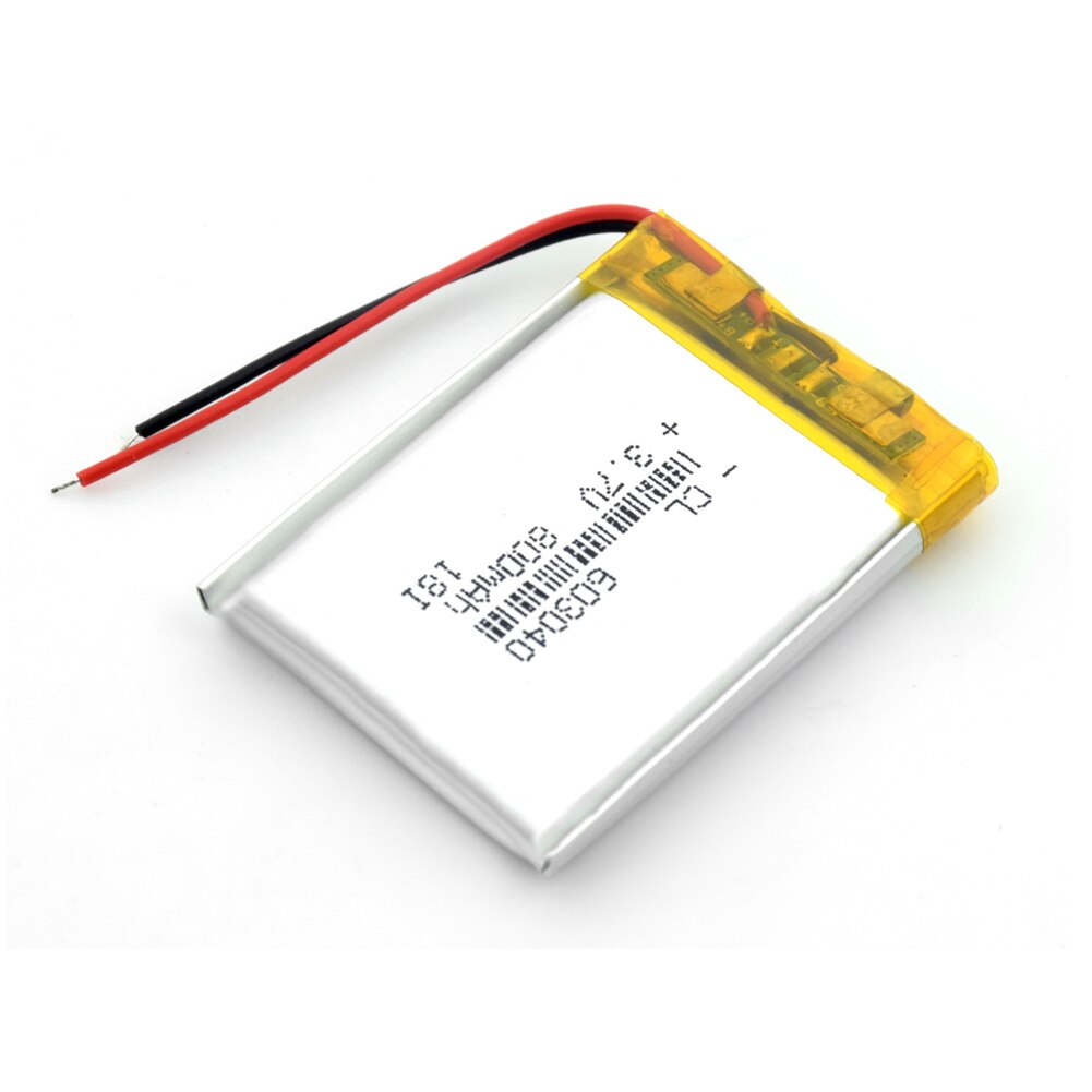 603040 3.7V lithium polymer rechargeable battery 800mAh 063040 For GPS navigator MP3 MP4 MP5 Power Bank Bluetooth speaker Toys