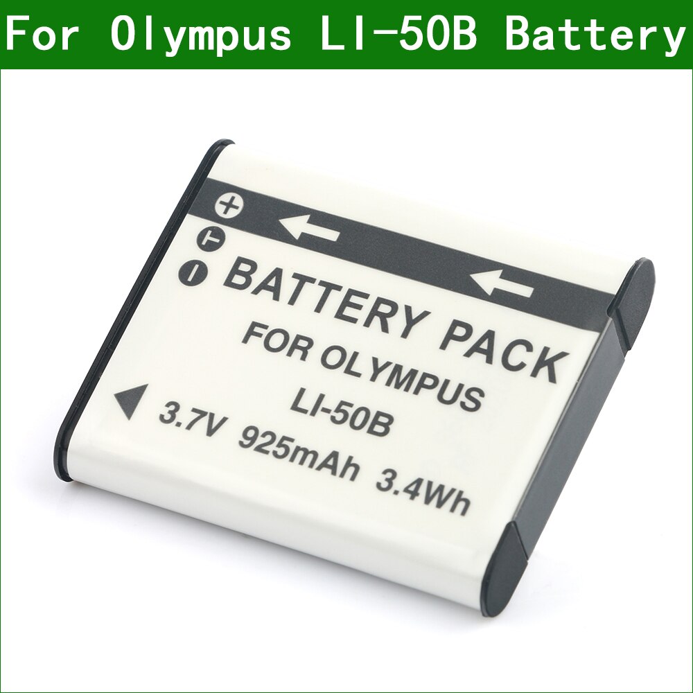 LI-50B LI50B batería para cámara Digital para Olympus TG-620 TG-630 TG-805 TG-810 TG-820 TG-830 TG-850 TG-860 TG-870 VH-520 VR-340