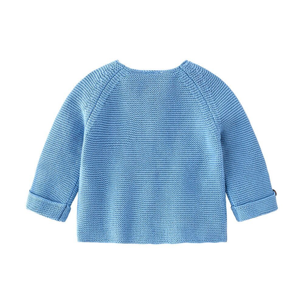 Strickjacke für babys und kleinkinder, strickjacke für neugeborene, frühlingsjacke aus einfarbiger baumwolle, herbstjacke mit knöpfen